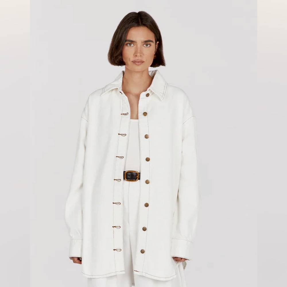 DISSH Kallen off-white denim shacket